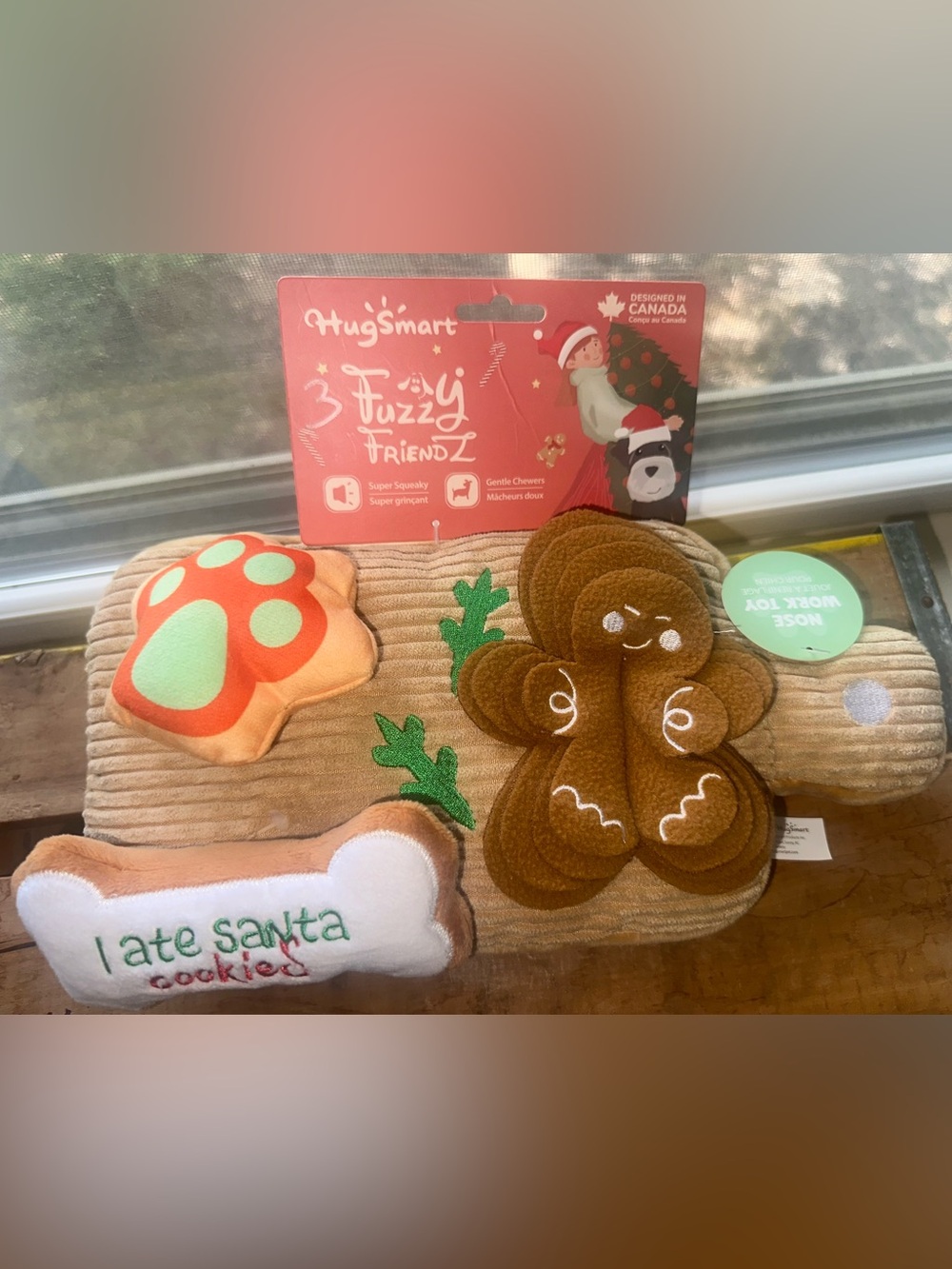 HUG SMART HAPPY WOOFMAS COOKIE BOARD (3 Cookies) ~ New